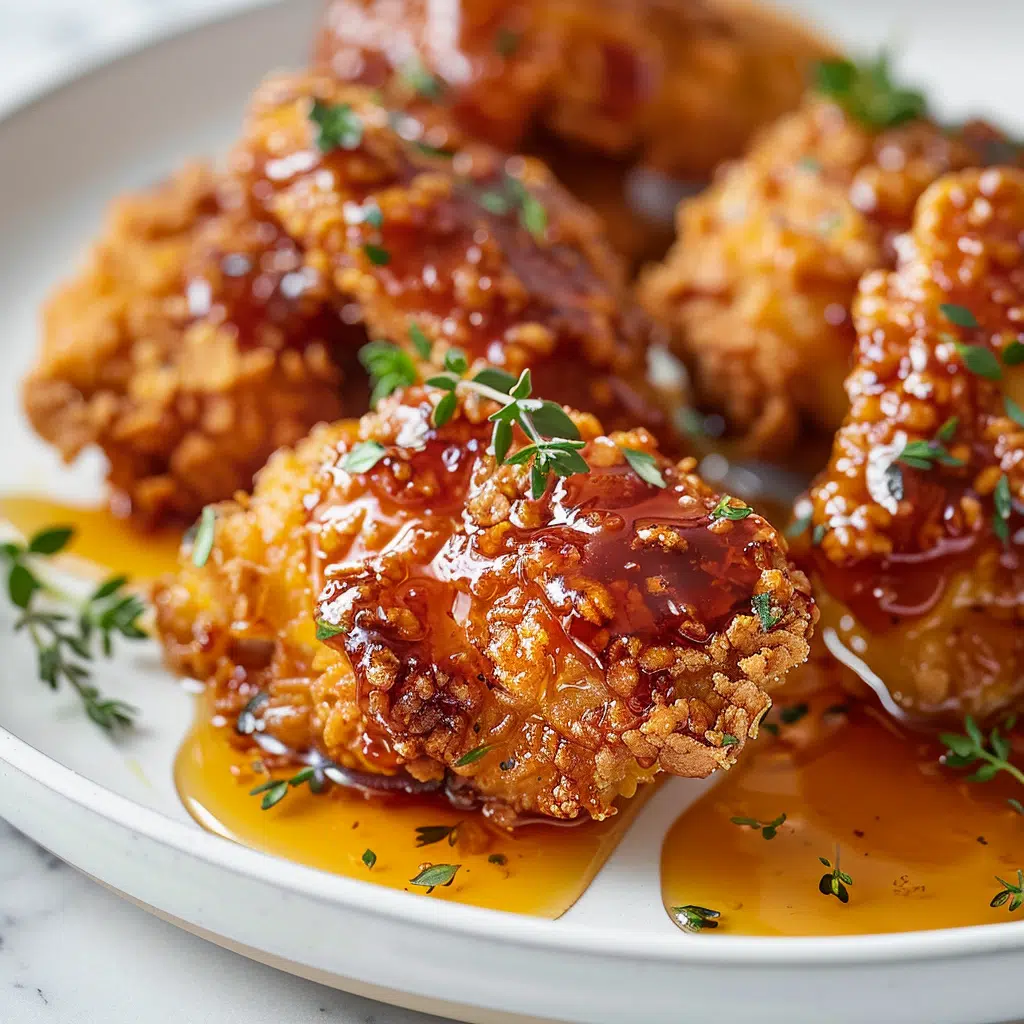Baked Crunchy Hot Honey Chicken 6 baked crunchy hot honey chicken crispy cornflake crust with glaze