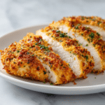 Parmesan Crusted Chicken Recipe – Easy Crispy Oven-Baked Chicken 9 Dishfeast baked parmesan chicken featured