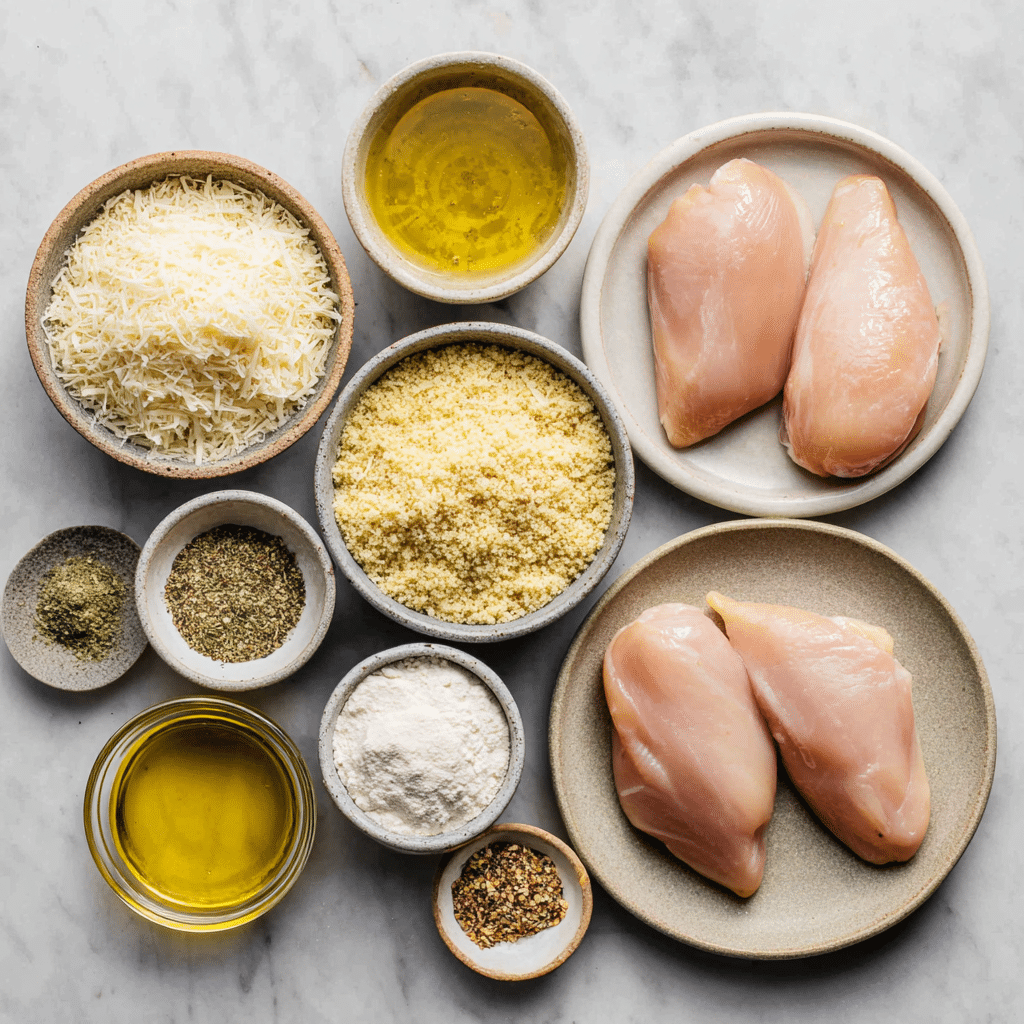 Parmesan Crusted Chicken Recipe – Easy Crispy Oven-Baked Chicken 7 Dishfeast baked parmesan chicken ingredients