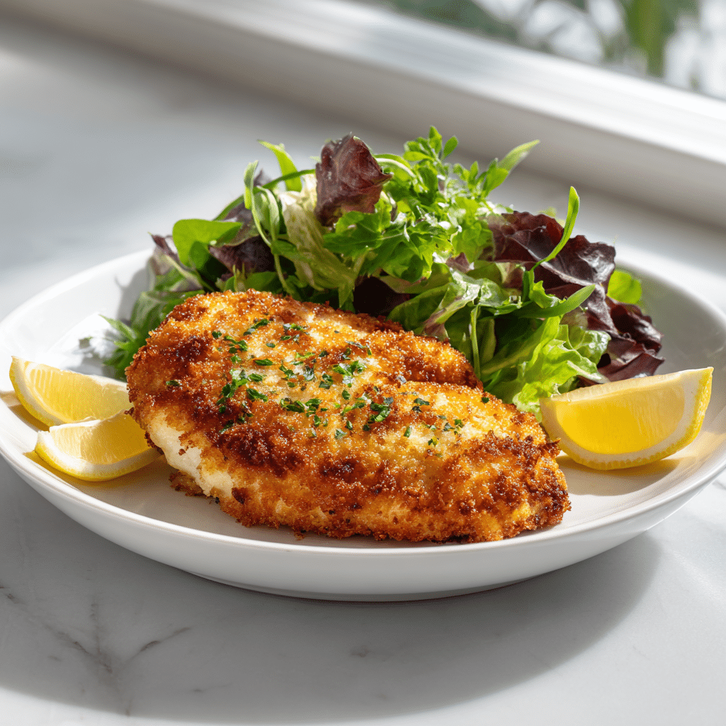 Parmesan Crusted Chicken Recipe – Easy Crispy Oven-Baked Chicken 8 Dishfeast baked parmesan chicken serving