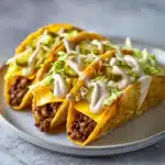 Big Mac smash burger taco recipe with melted cheese and special sauce