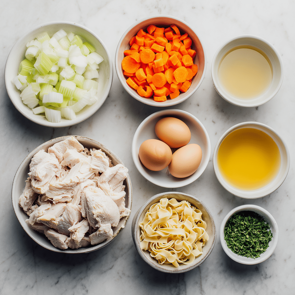 Chicken Noodle Soup with Egg Noodles Recipe 7 ingredients for chicken noodle soup with egg noodles