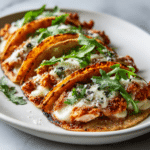 Chicken Parm Smashed Tacos crispy cheesy Italian style tacos