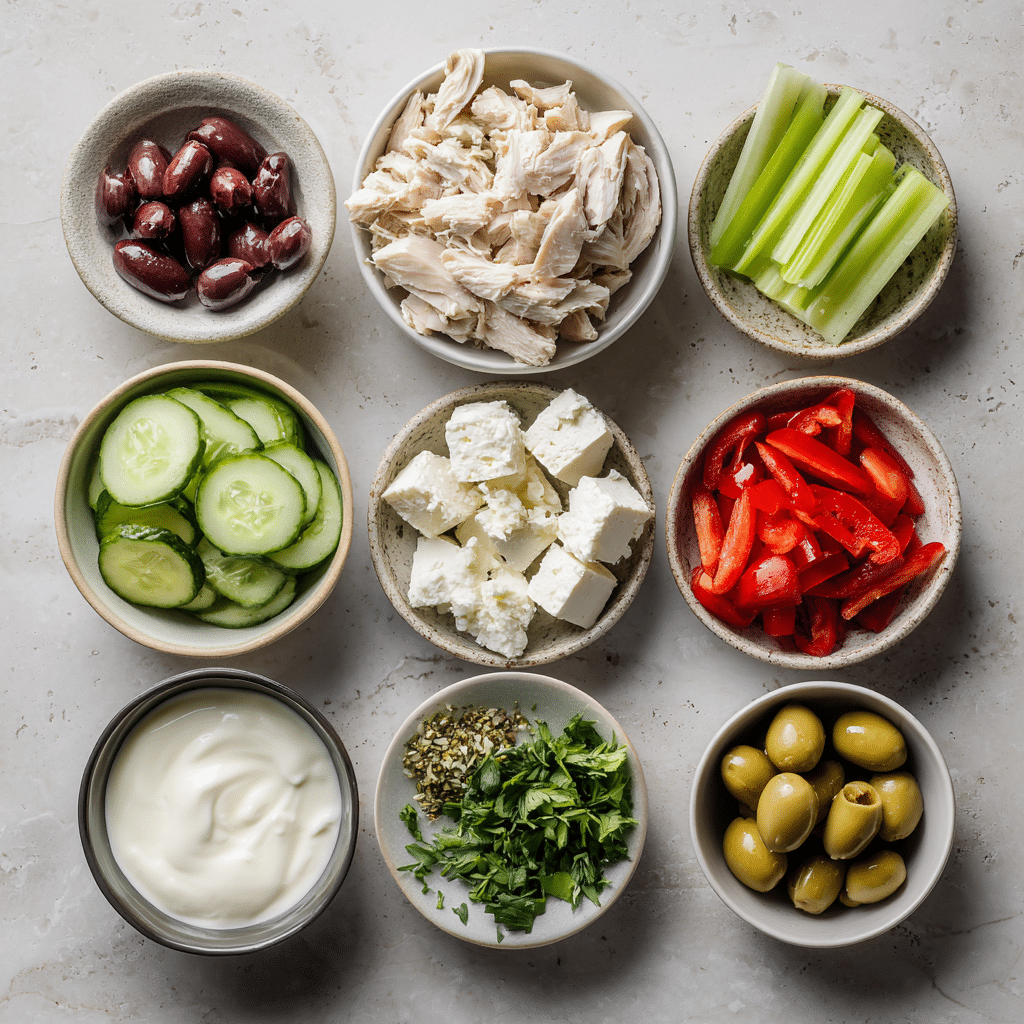 Mediterranean Chicken Salad for Flavorful Meals 7 Mediterranean chicken salad ingredients fresh healthy