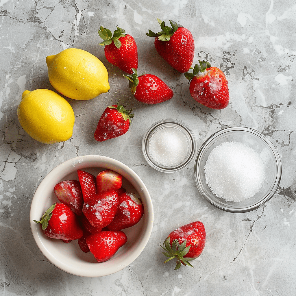 Dishfeast strawberry sorbet ingredients