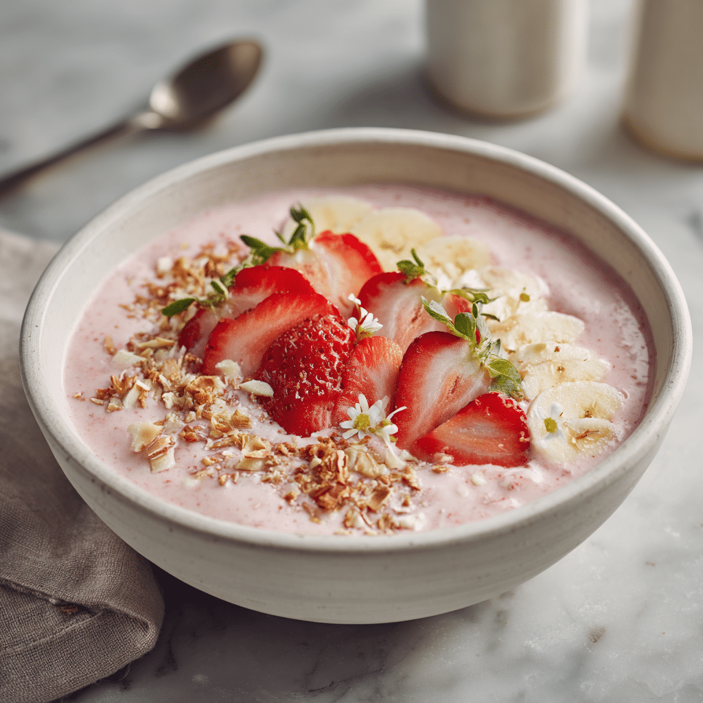 Strawberry Banana Smoothie Bowl