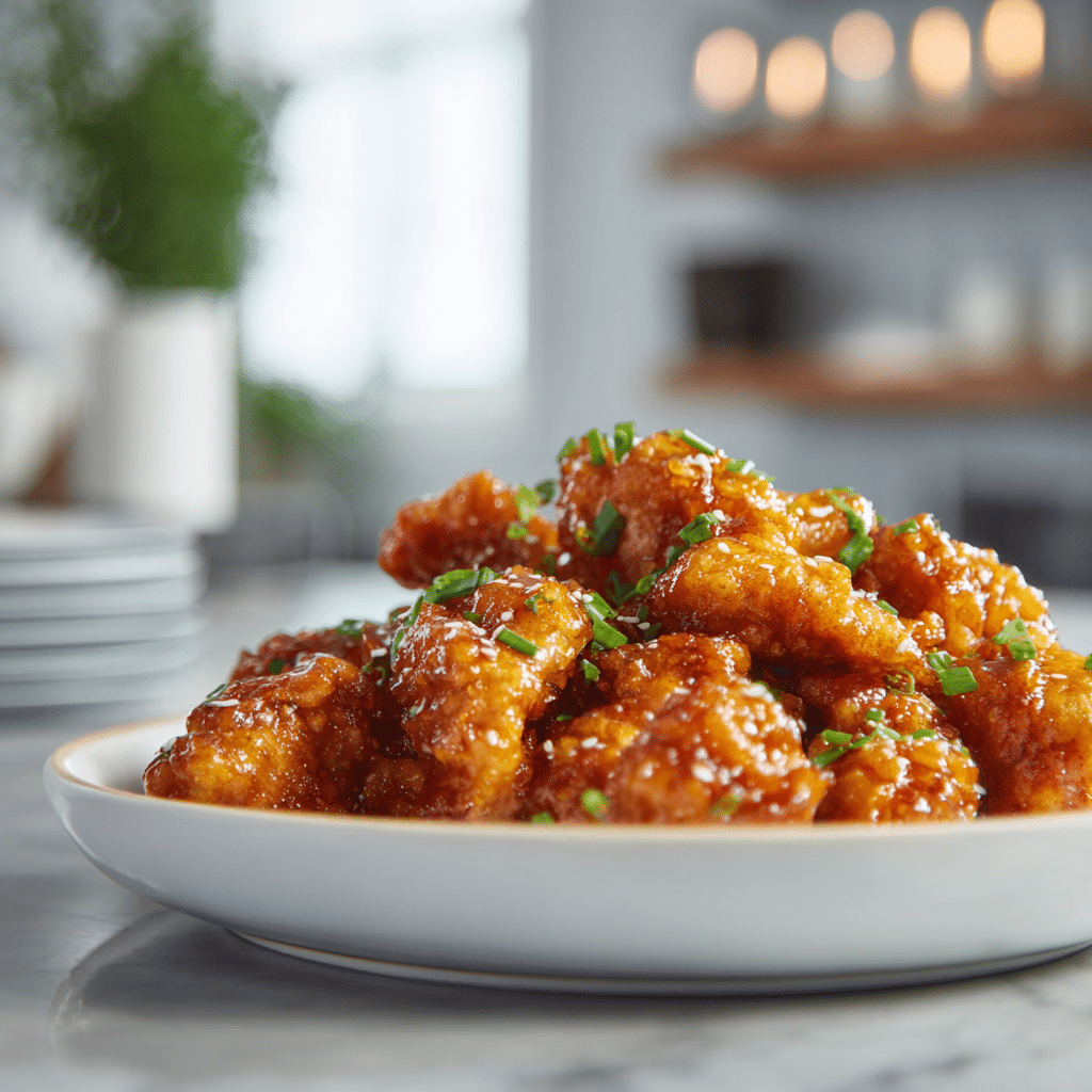 Baked Crunchy Hot Honey Chicken