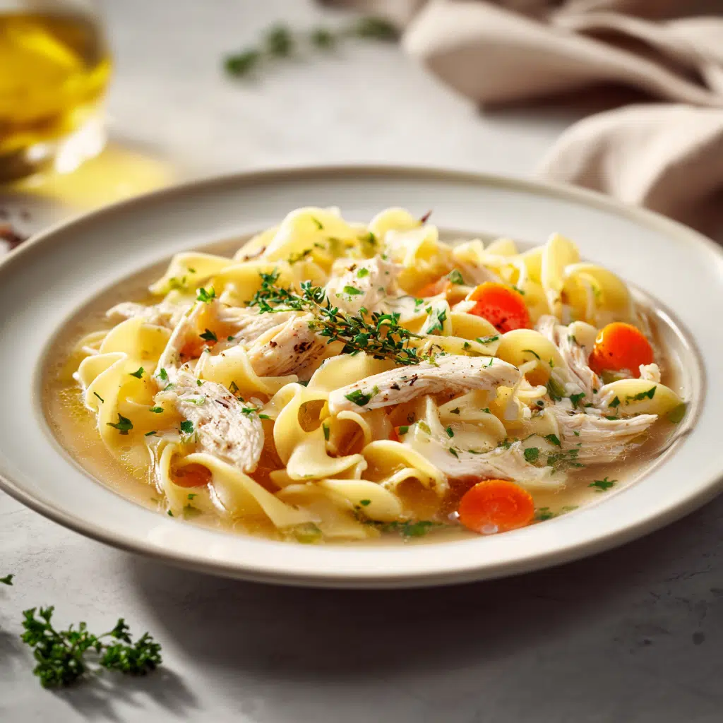 Chicken Noodle Soup with Egg Noodles Recipe