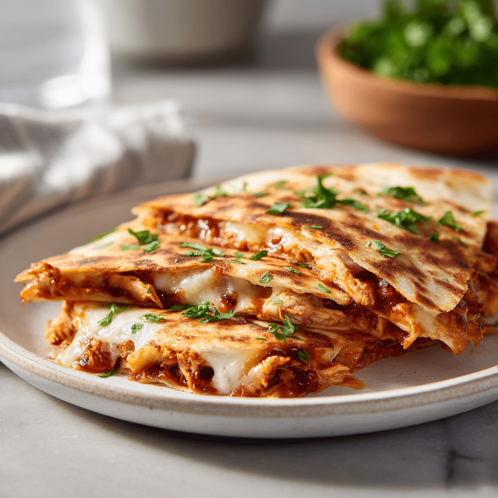 Easy BBQ Chicken Quesadillas