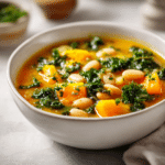 Butternut Squash, Kale and White Bean Soup Recipe