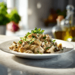 Slow Cooker Chicken Stroganoff