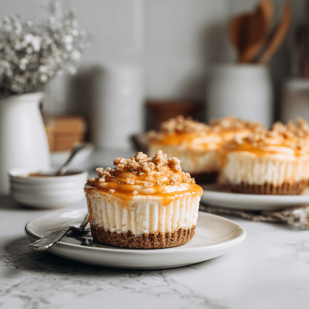 Peach & Honey Cheesecake Cupcakes