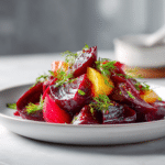 Pickled Beet Salad Recipe with Herbs and Olives