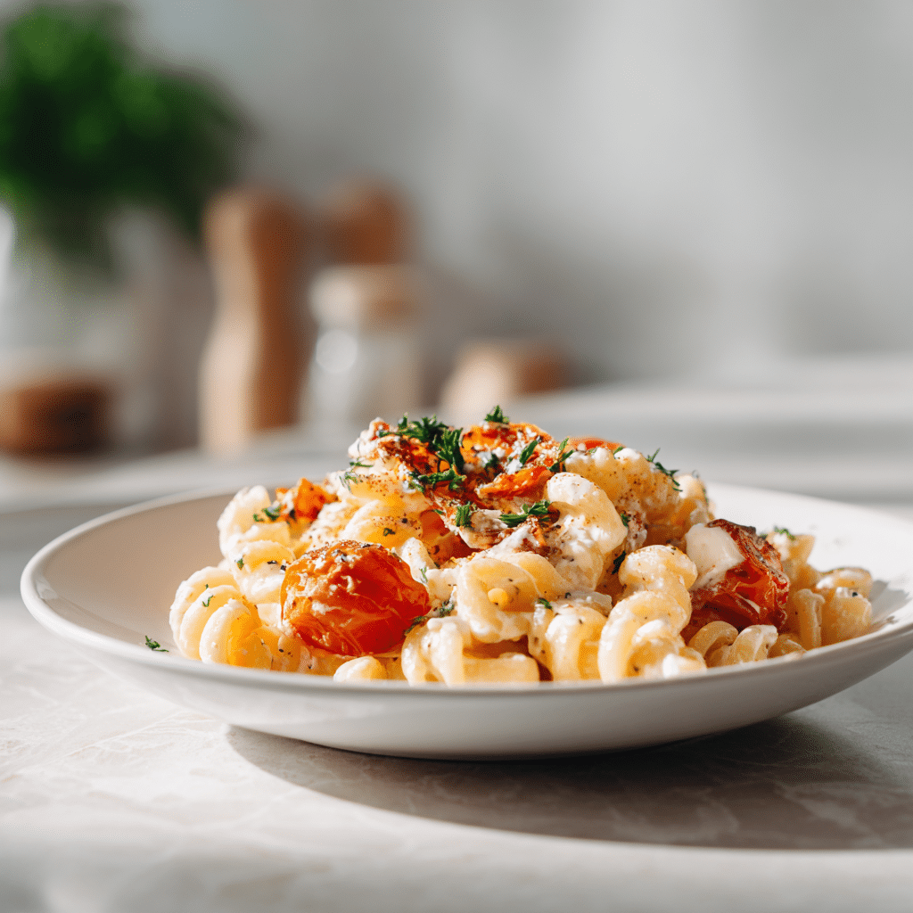 Roasted Tomato and Garlic Ricotta Pasta Recipe