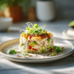 Honey Lime Chicken & Avocado Rice Stack