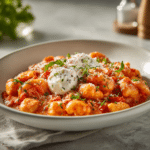 Creamy Tomato Gnocchi with Burrata