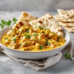 Chicken Korma with Flatbread or Rice: Authentic Creamy Recipe