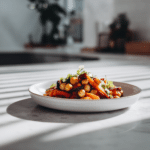 One-Pan Roasted Carrot and Chickpea Bowl