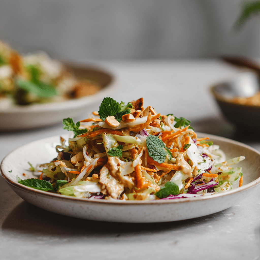 Spring Roll Salad with Peanut Sauce