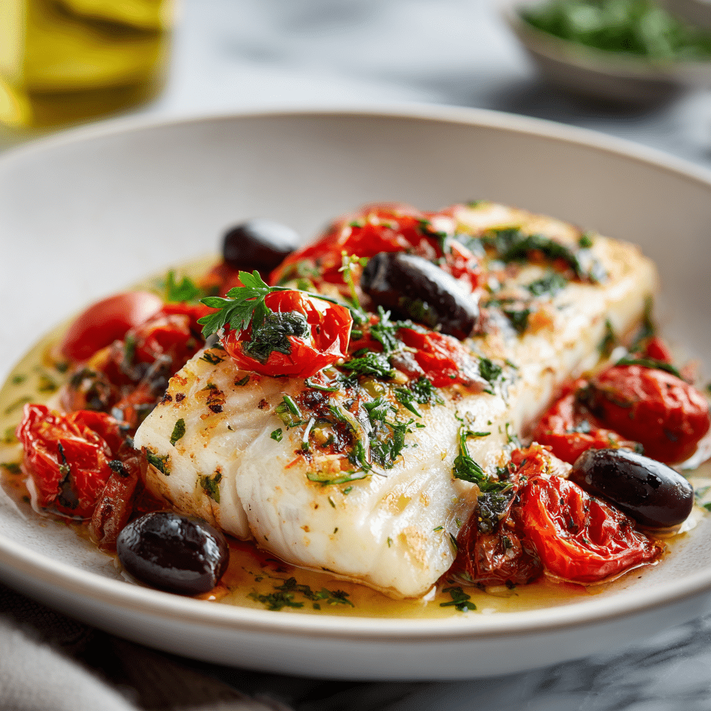 Mediterranean Baked Fish Recipe