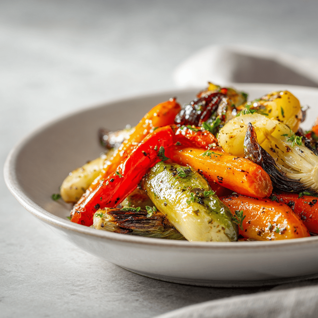 Garlic Roasted Vegetables Recipe