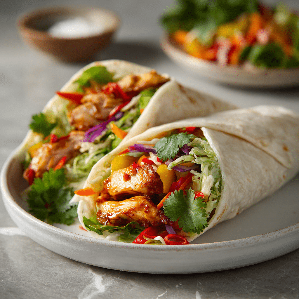 Sweet Chili Chicken Wraps Recipe
