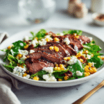 Grilled Balsamic Steak Salad with Gorgonzola & Corn 3 Grilled Balsamic Steak Salad with Gorgonzola & Corn