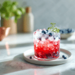 Red, White and Blue Drink: Festive Alcohol-Free Layered Mocktail