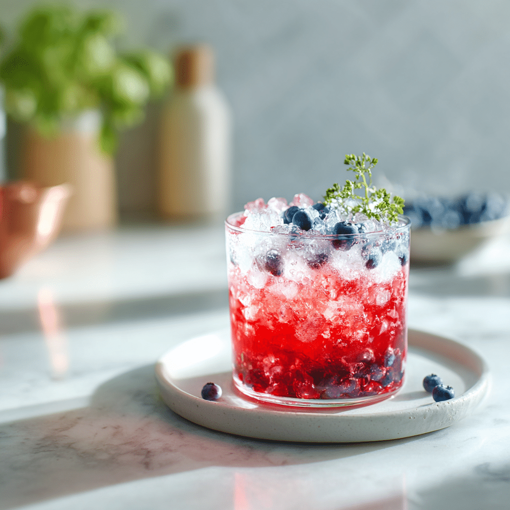 Red, White and Blue Drink: Festive Alcohol-Free Layered Mocktail