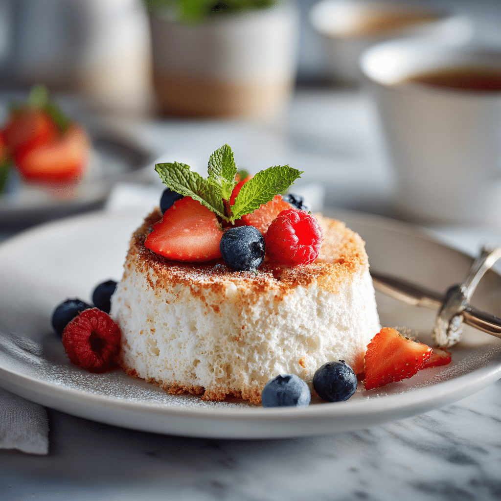 Angel Food Cake with Berries