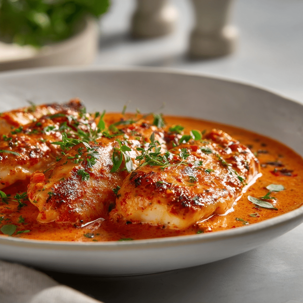 Tilapia in Roasted Pepper Sauce: Easy 30-Minute Healthy Recipe