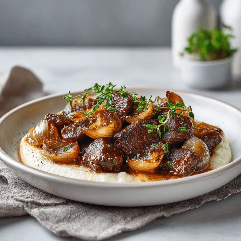 Bœuf Sauté aux Oignons
