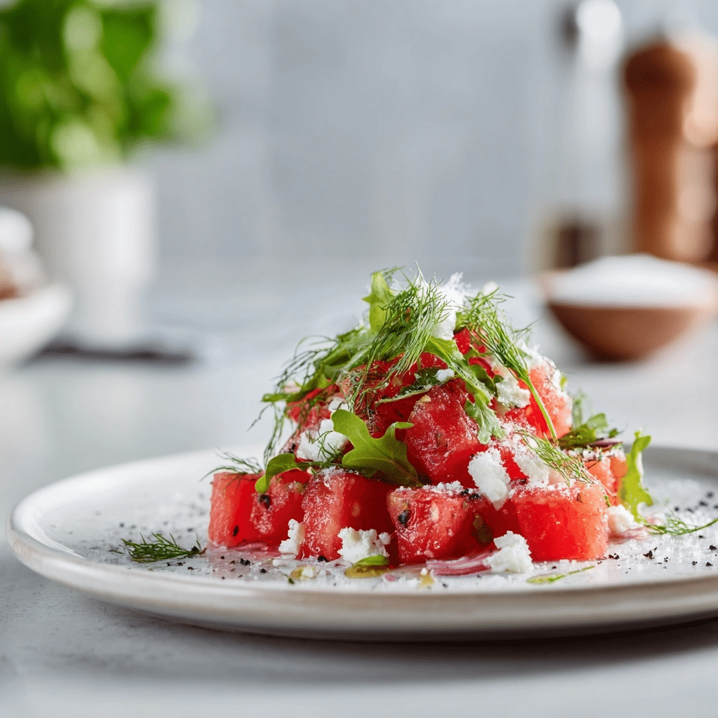 Watermelon Salad with Feta and Mint Recipe