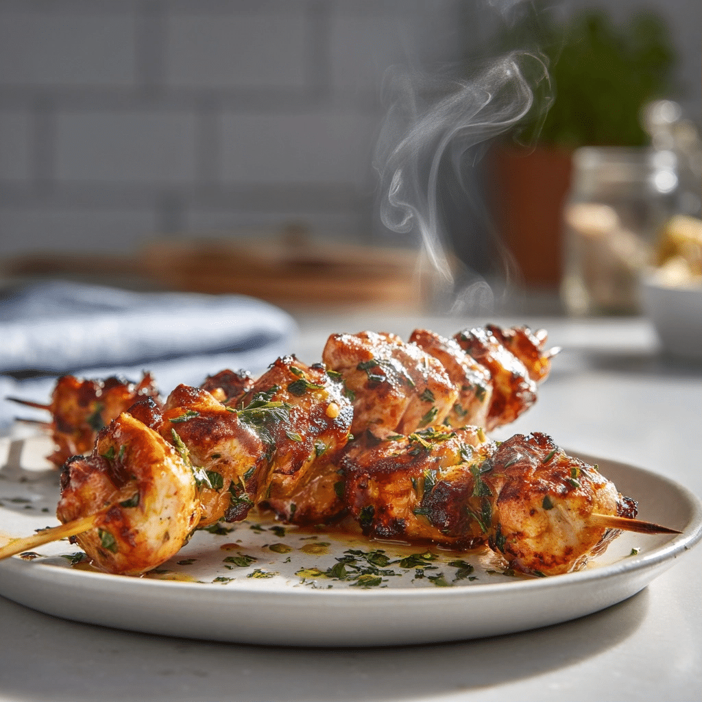 Honey Mustard Chicken Kabobs