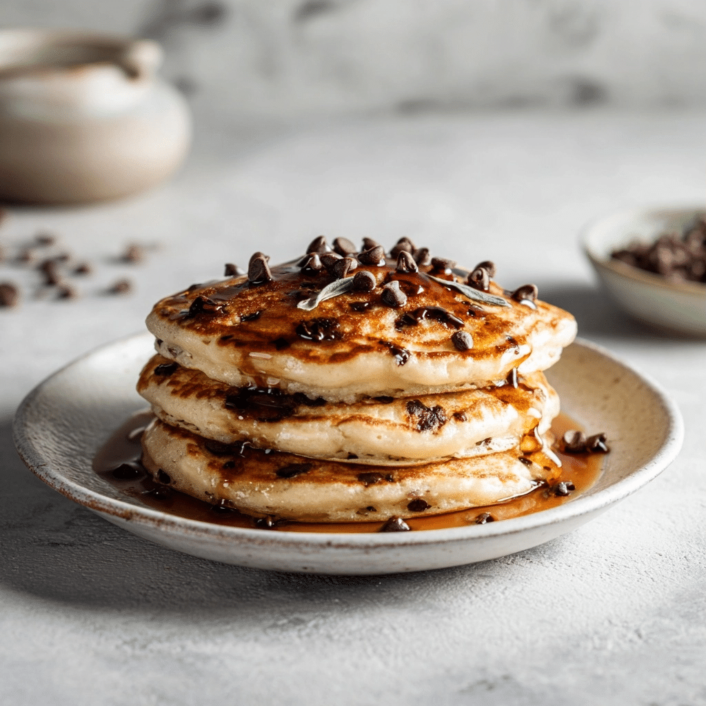 Chocolate Chip Pancakes Recipe: Fluffy Homemade Stack