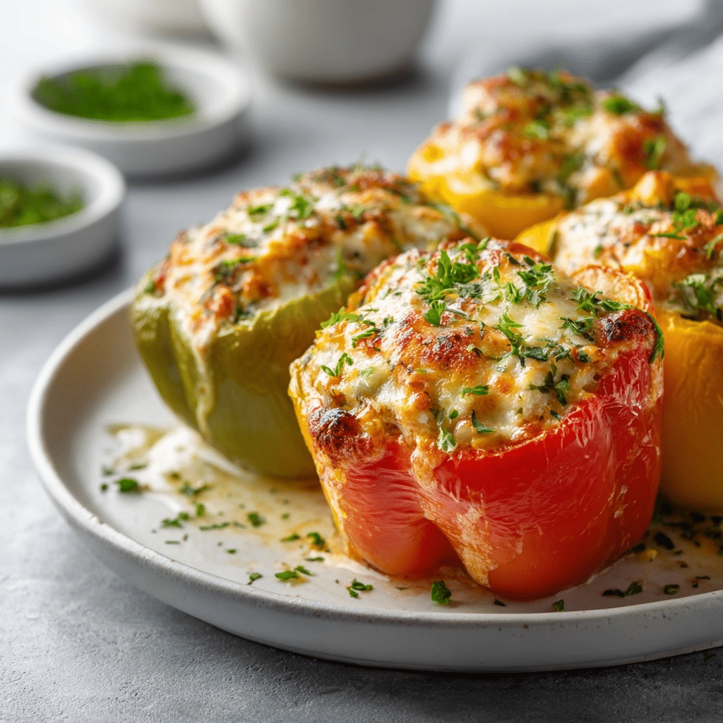 Buffalo Chicken Stuffed Peppers Recipe