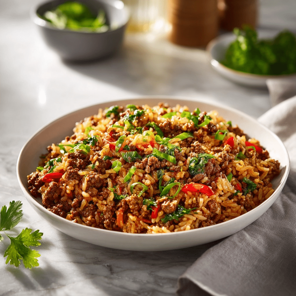 Ground Beef Rice Skillet: Easy One-Pan 30-Minute Dinner