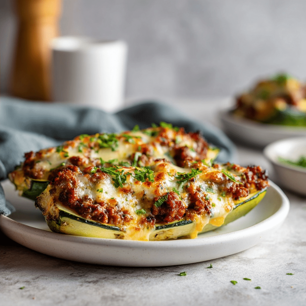 Easy Ground Beef Zucchini Boats: Healthy Low-Carb Recipe