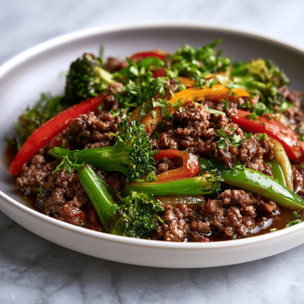 Quick Spicy Ground Beef Stir-Fry Bowl: Perfect Weeknight Dinner 4 Quick Spicy Ground Beef Stir-Fry Bowl: Perfect Weeknight Dinner