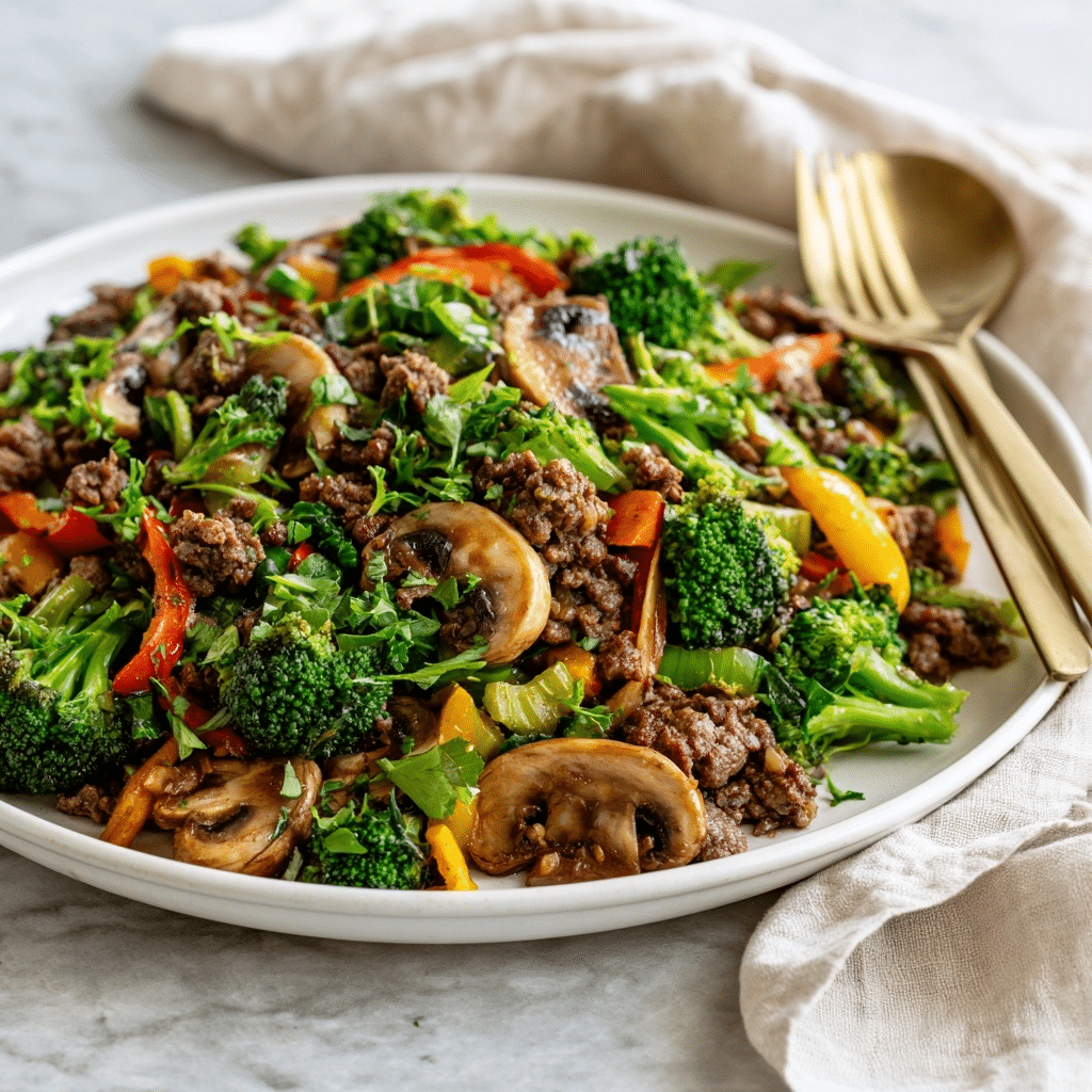 Quick Spicy Ground Beef Stir-Fry Bowl: Perfect Weeknight Dinner 5 image 1781574640309