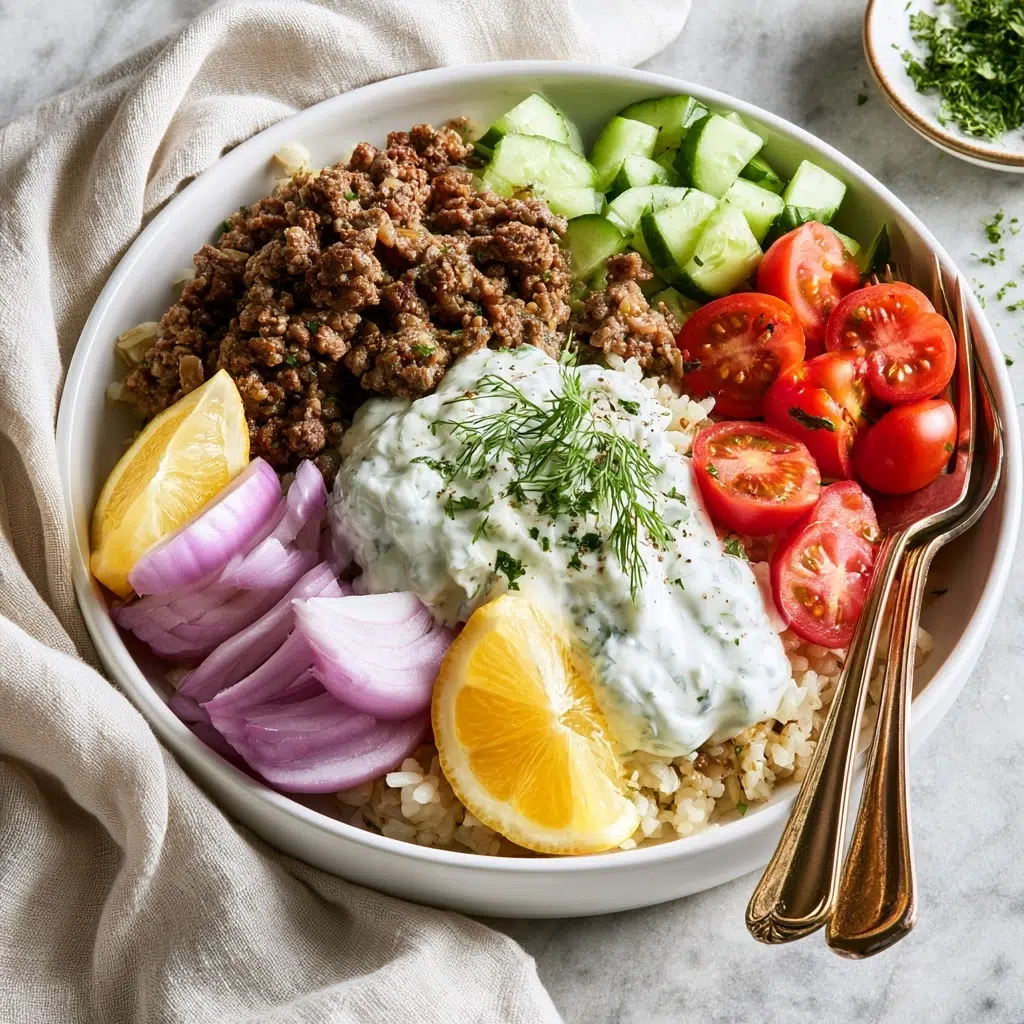 Healthy Greek Ground Beef Bowl with Tzatziki: The Perfect Meal Prep 5 image 1781574684014