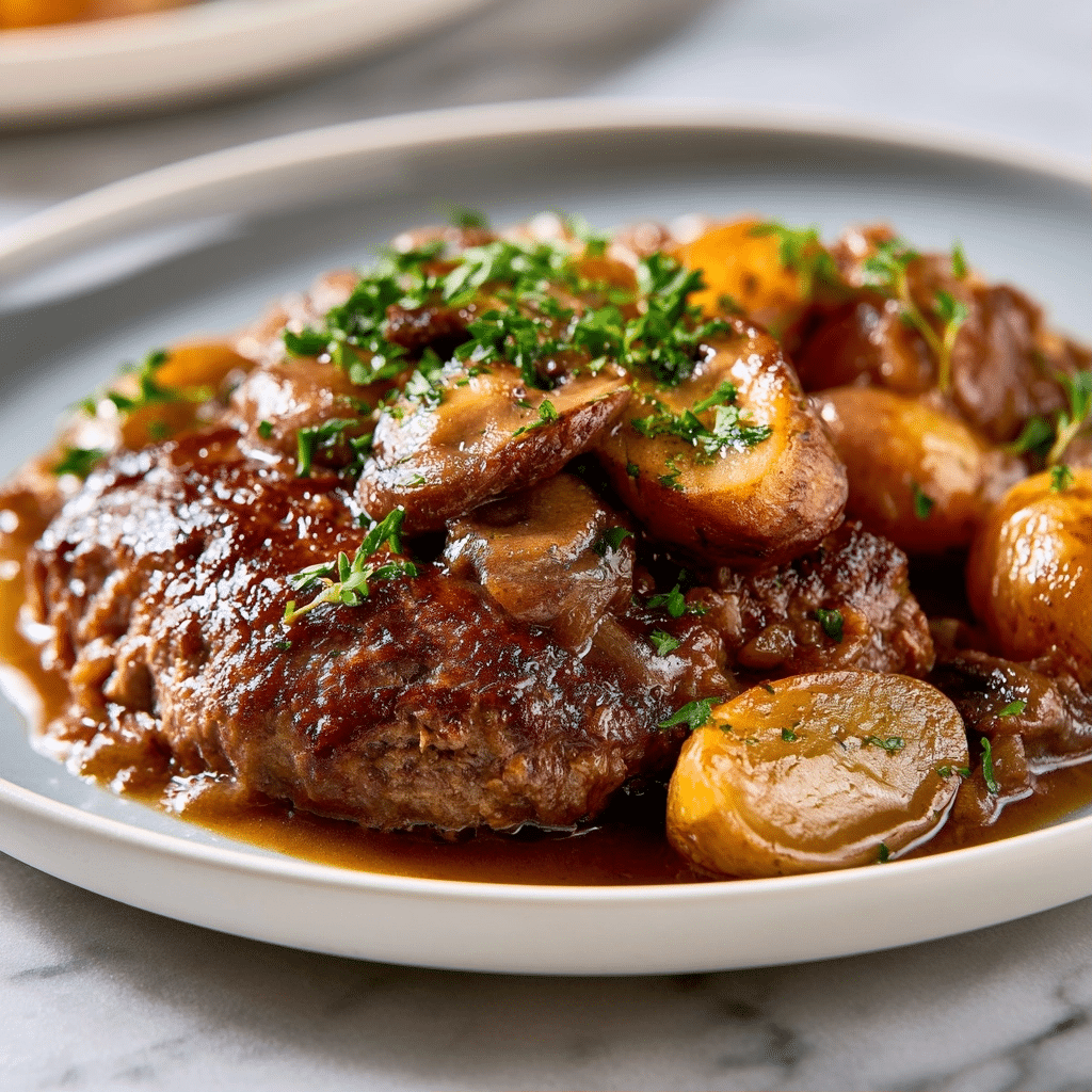 Easy Amish Hamburger Steak Bake: Best Comfort Dinner 4 Easy Amish Hamburger Steak Bake: Best Comfort Dinner