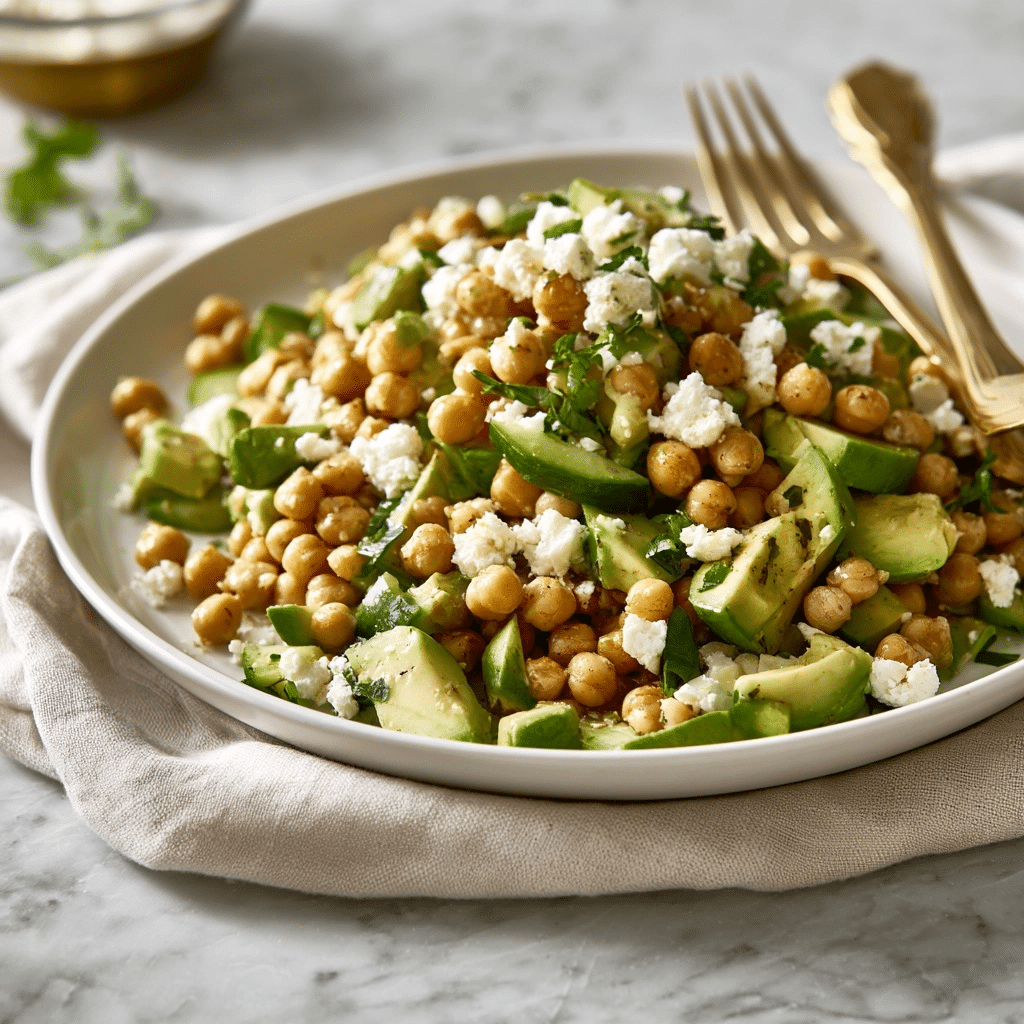 Healthy Chickpea Feta Avocado Salad: Perfect Meal Prep Recipe 5 image 1781818337415