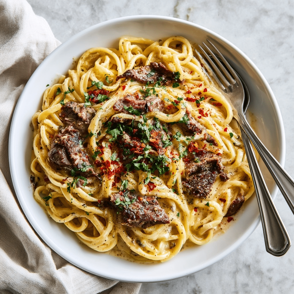 Creamy Garlic Butter Steak Pasta: The Perfect Easy Weeknight Dinner 5 image 1781818493831
