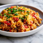 Quick Cheesy Taco Rice Skillet: The Easiest Family Dinner