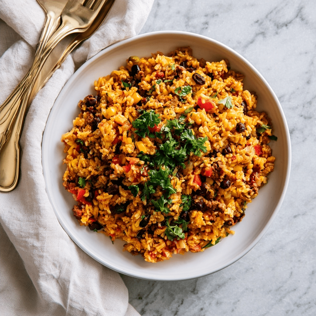 Quick Cheesy Taco Rice Skillet: The Easiest Family Dinner 5 image 1781818580311