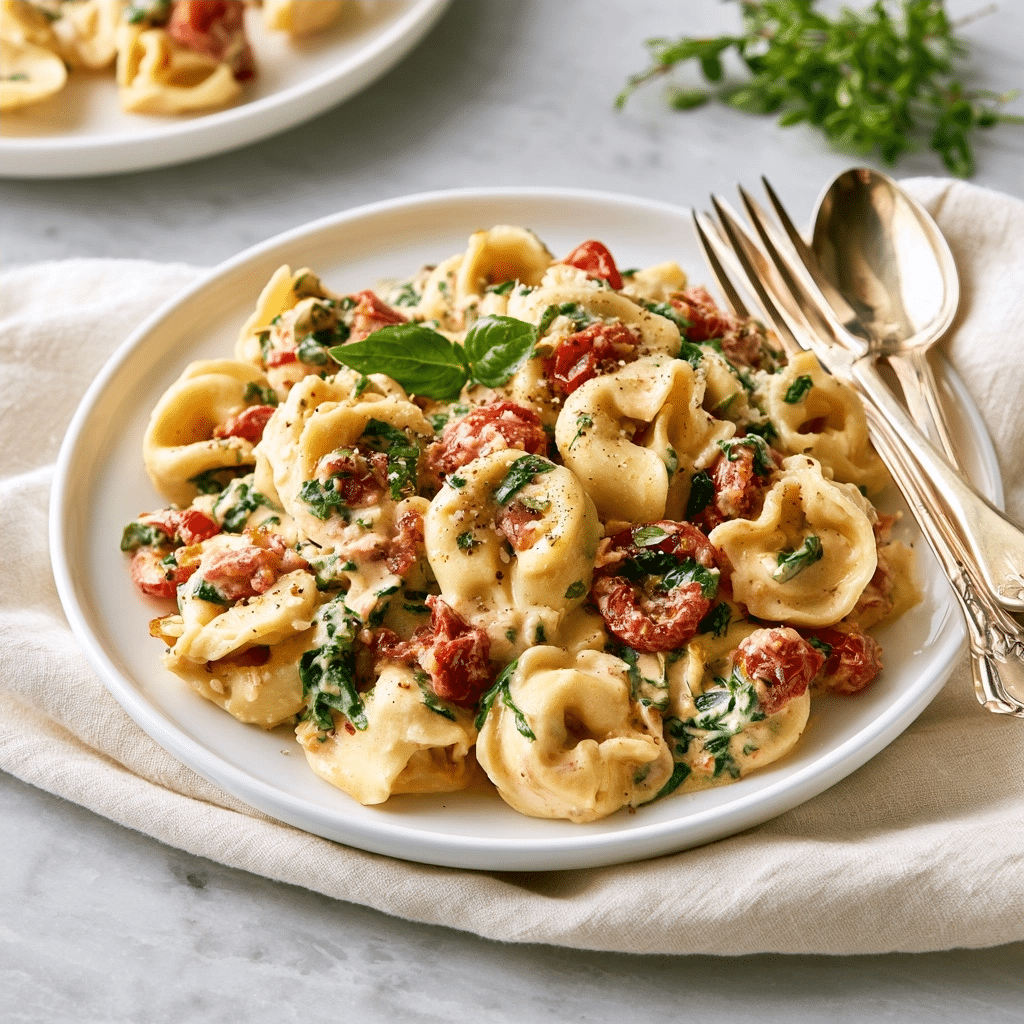 Creamy One Pot Creamy Spinach Tomato Tortellini: Perfect Dinner 5 image 1781919818833