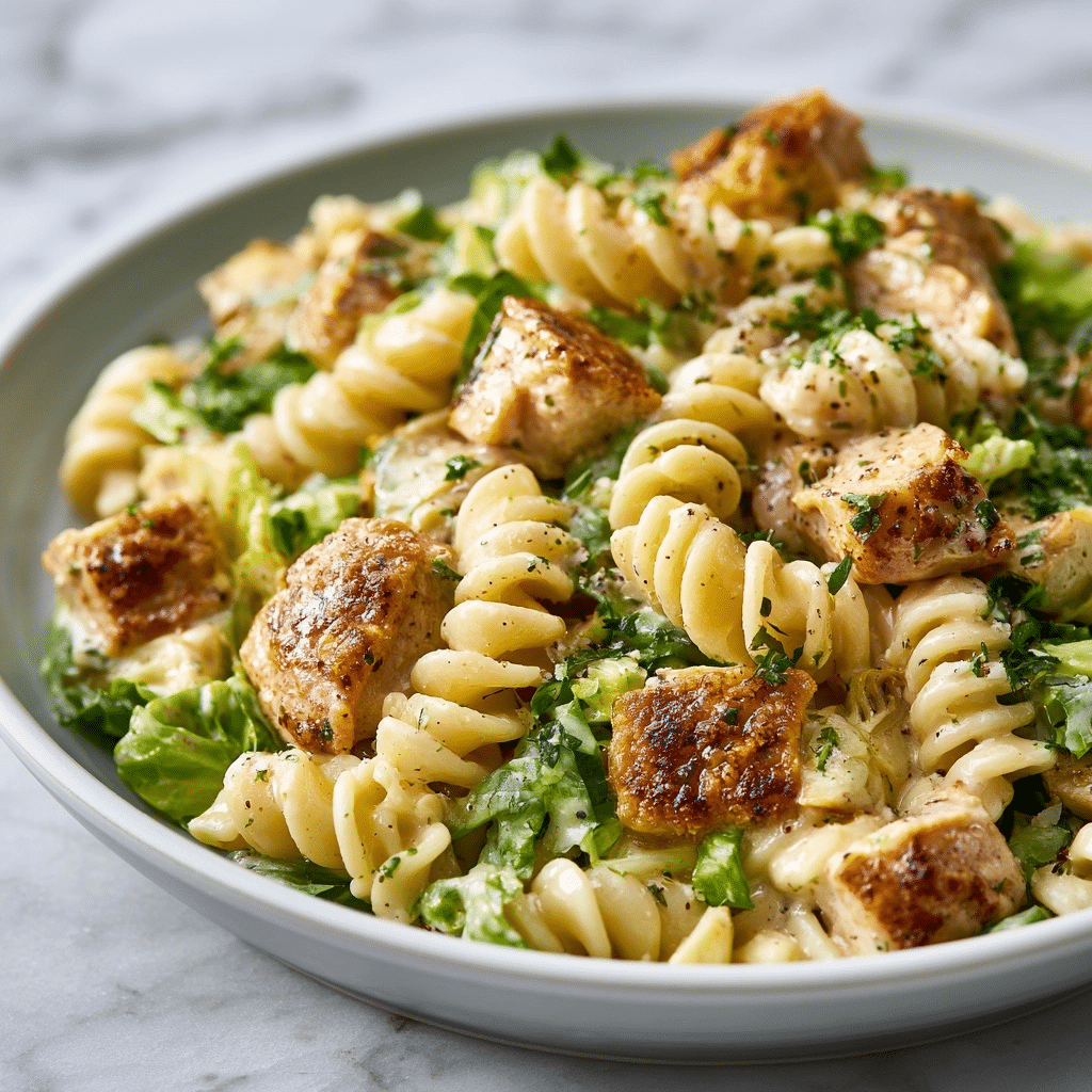Creamy Chicken Caesar Pasta Salad: The Best Easy Summer Meal 4 Creamy Chicken Caesar Pasta Salad: The Best Easy Summer Meal