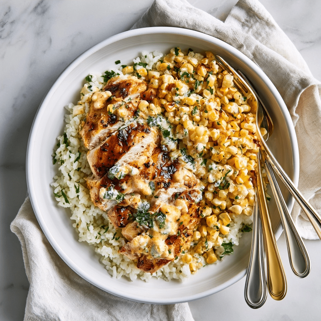 Healthy Street Corn Chicken Rice Bowl: The Ultimate Easy Lunch 5 image 1782173496909