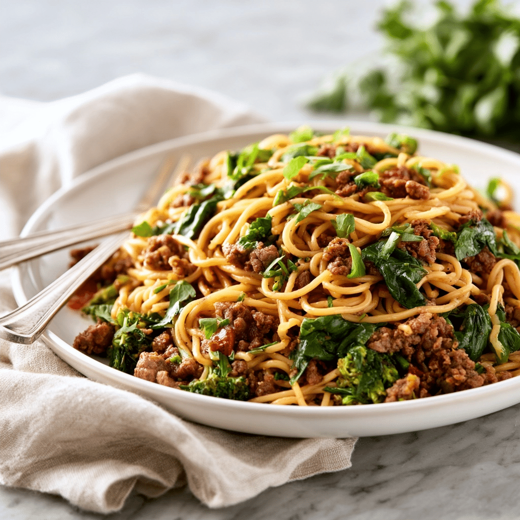 Quick Mongolian Ground Beef Noodles: Easy 30-Minute Meal 5 image 1782174644713